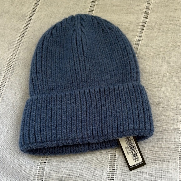 Lulus Other - Lulu's Blue Knit Hat Classic Winter Accessory